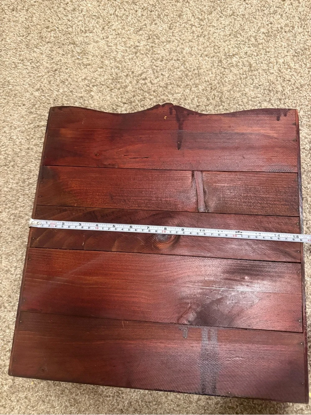 Vintage Wooden Wall Shelf - Farmhouse Style Spice Rack